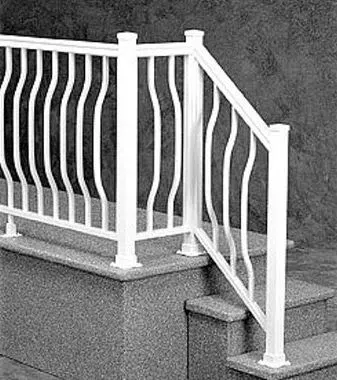 Colonial Basket aluminum railing