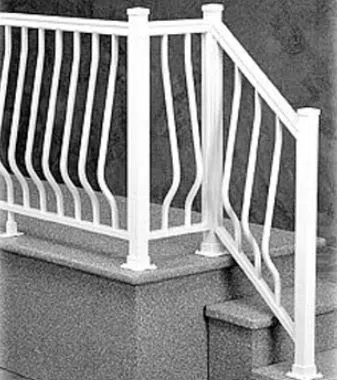Colonial Renaissance aluminum railing